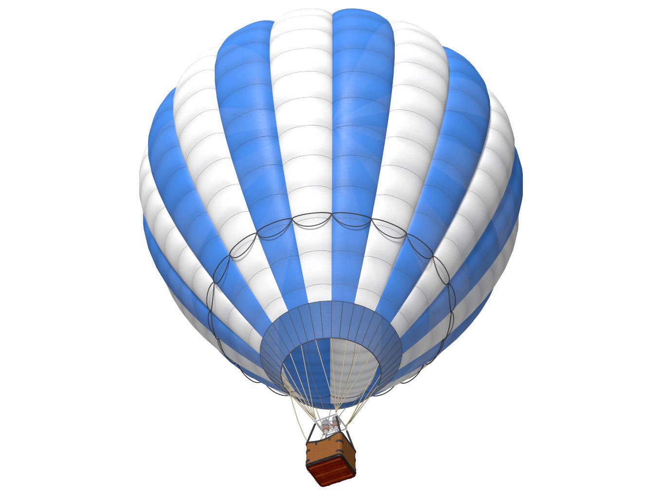 hot air balloon 3D model_1