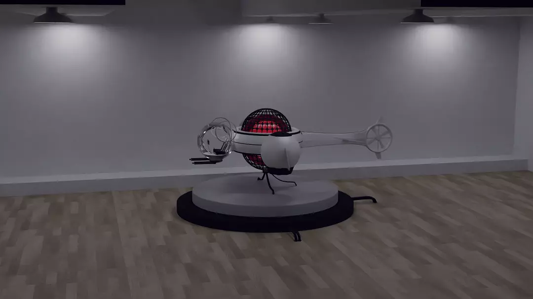Dragon Firefly Aircraft Low-poly 3D model