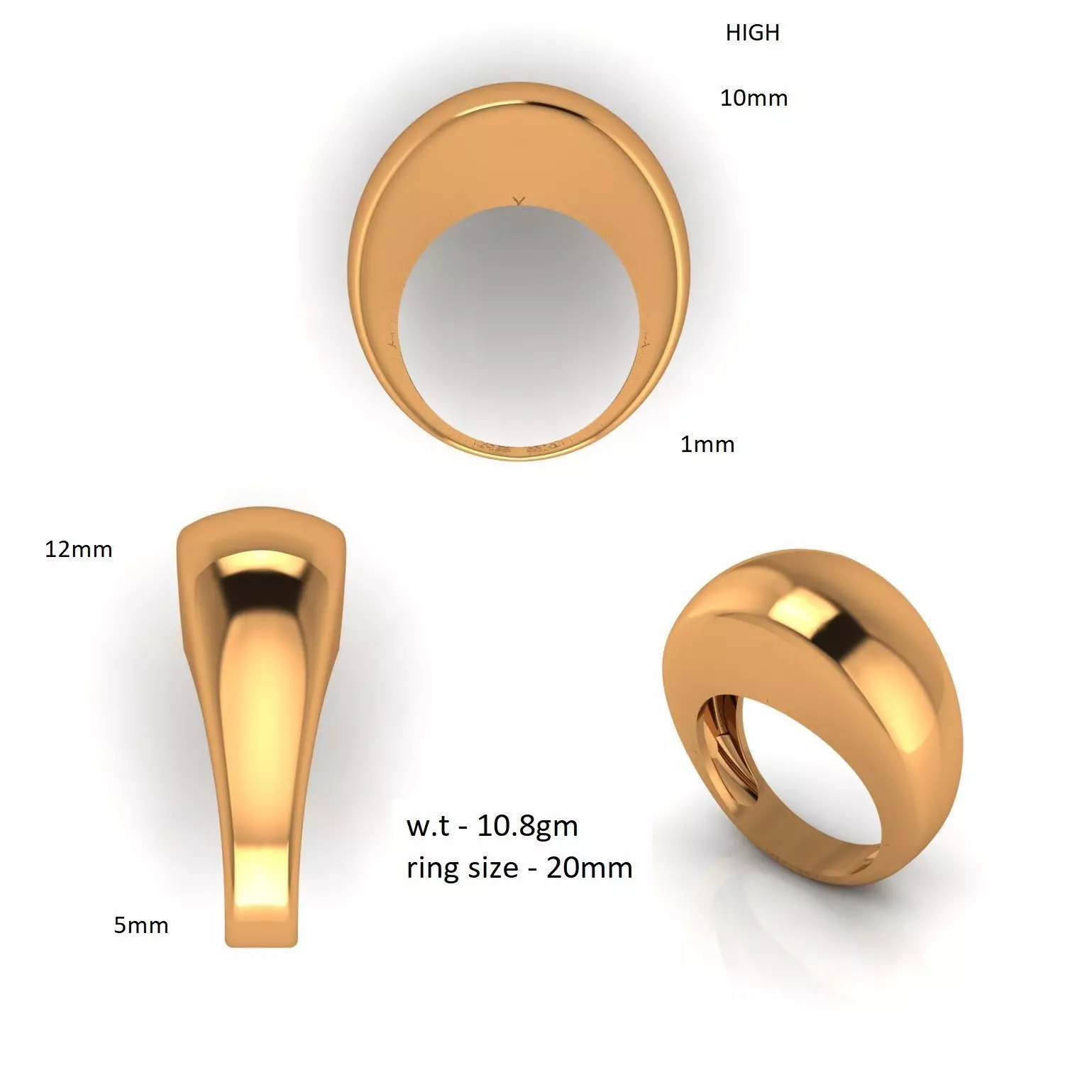 Chunky Ring Free 3D print model