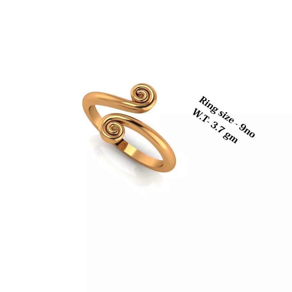 Spiral S Ring Free 3D print model