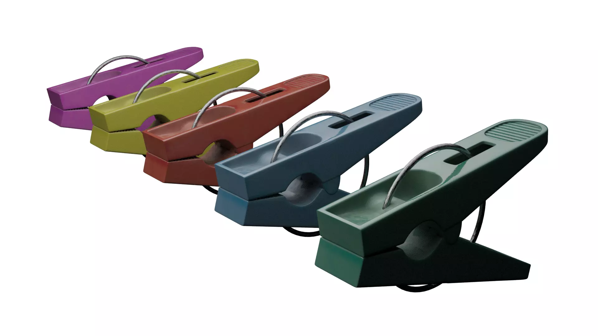 Plastic Clothes Pin 3D model