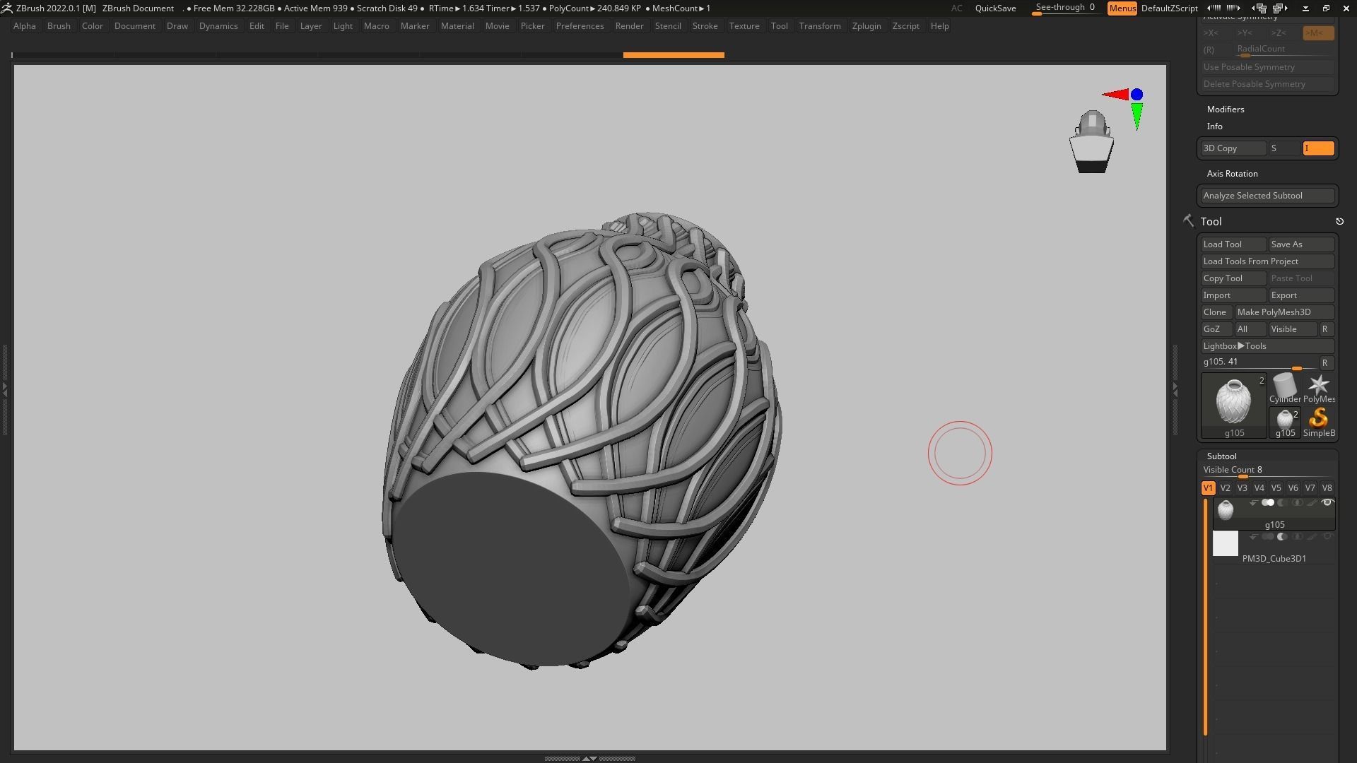 pot g105 3D print model 3D print model_6