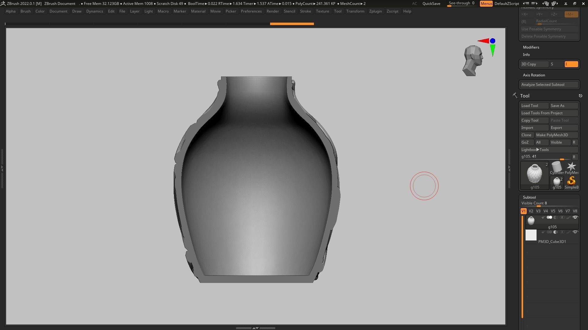 pot g105 3D print model 3D print model_9