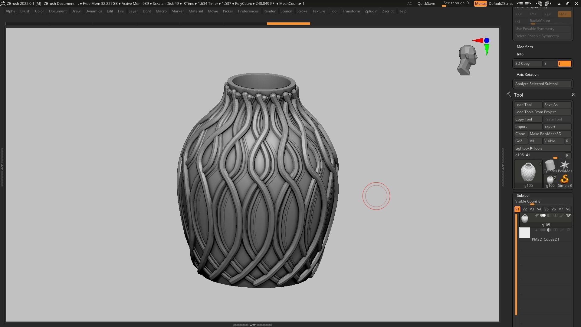 pot g105 3D print model 3D print model_1