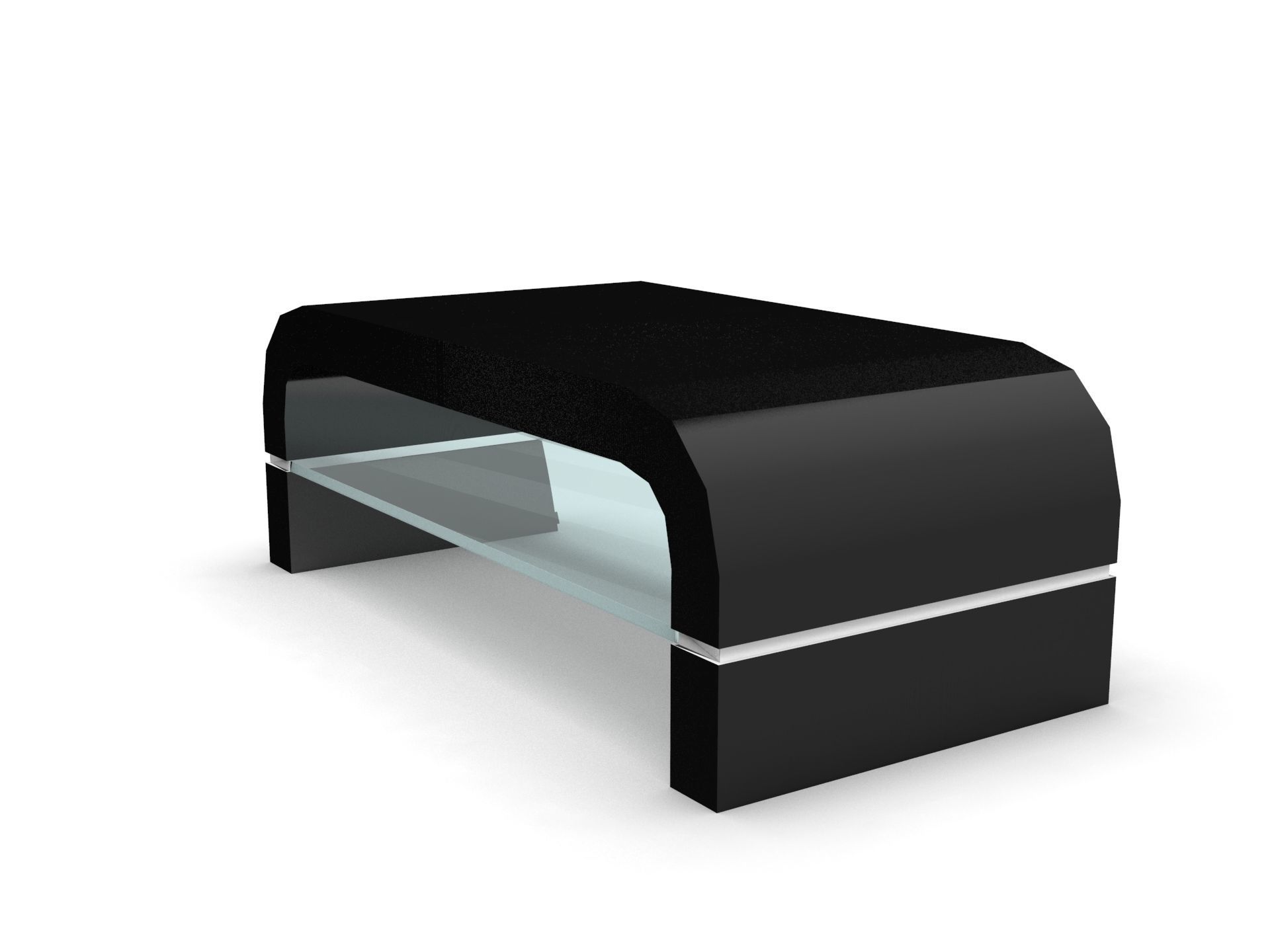 VN8 wooden coffee table Low-poly 3D model_2