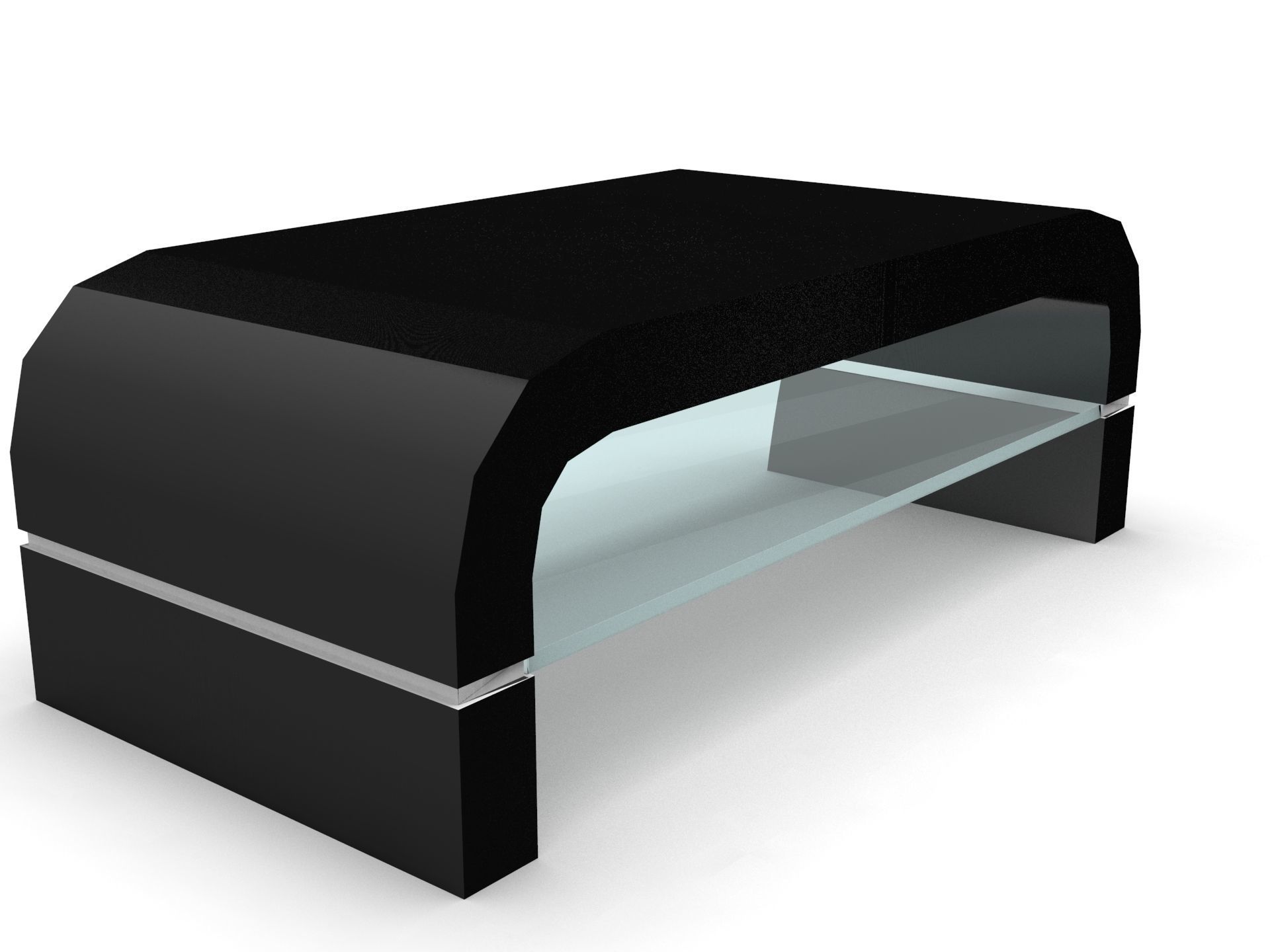 VN8 wooden coffee table Low-poly 3D model_4