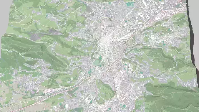 Cityscape Chambery France 