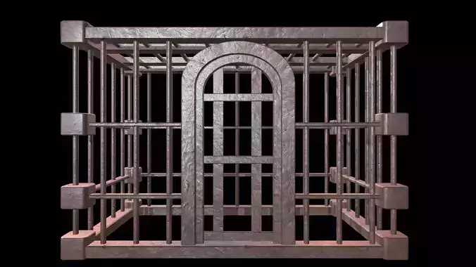 Square Cell Low-poly 3D model