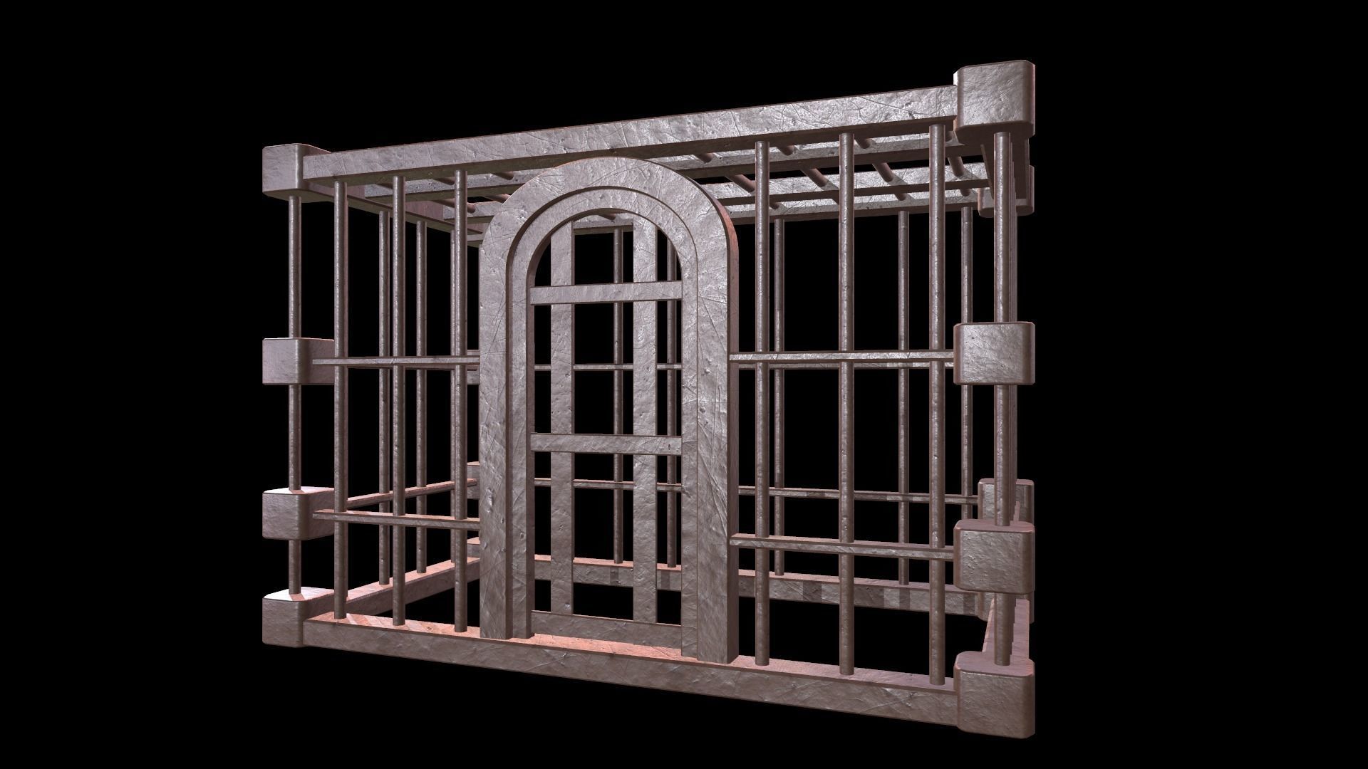 Square Cell Low-poly 3D model_1