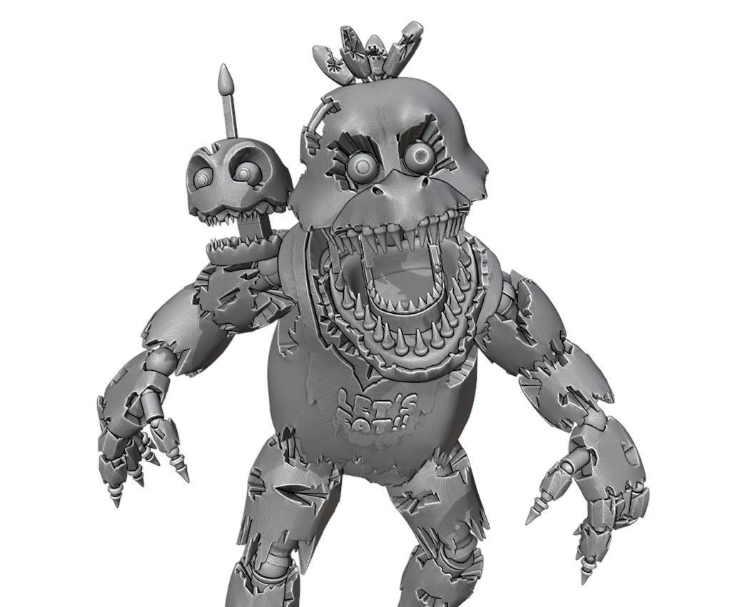 Nightmare Chica 3D print model_3