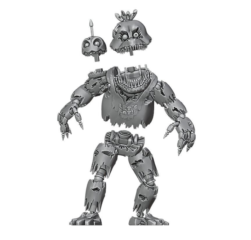 Nightmare Chica 3D print model_6