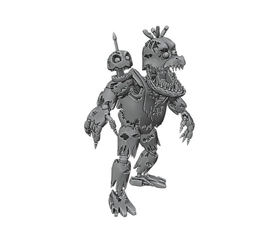 Nightmare Chica 3D print model_2