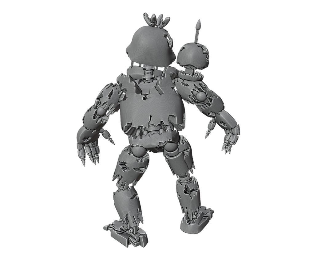 Nightmare Chica 3D print model_4