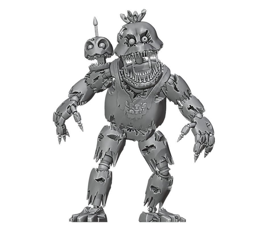 Nightmare Chica 3D print model_5