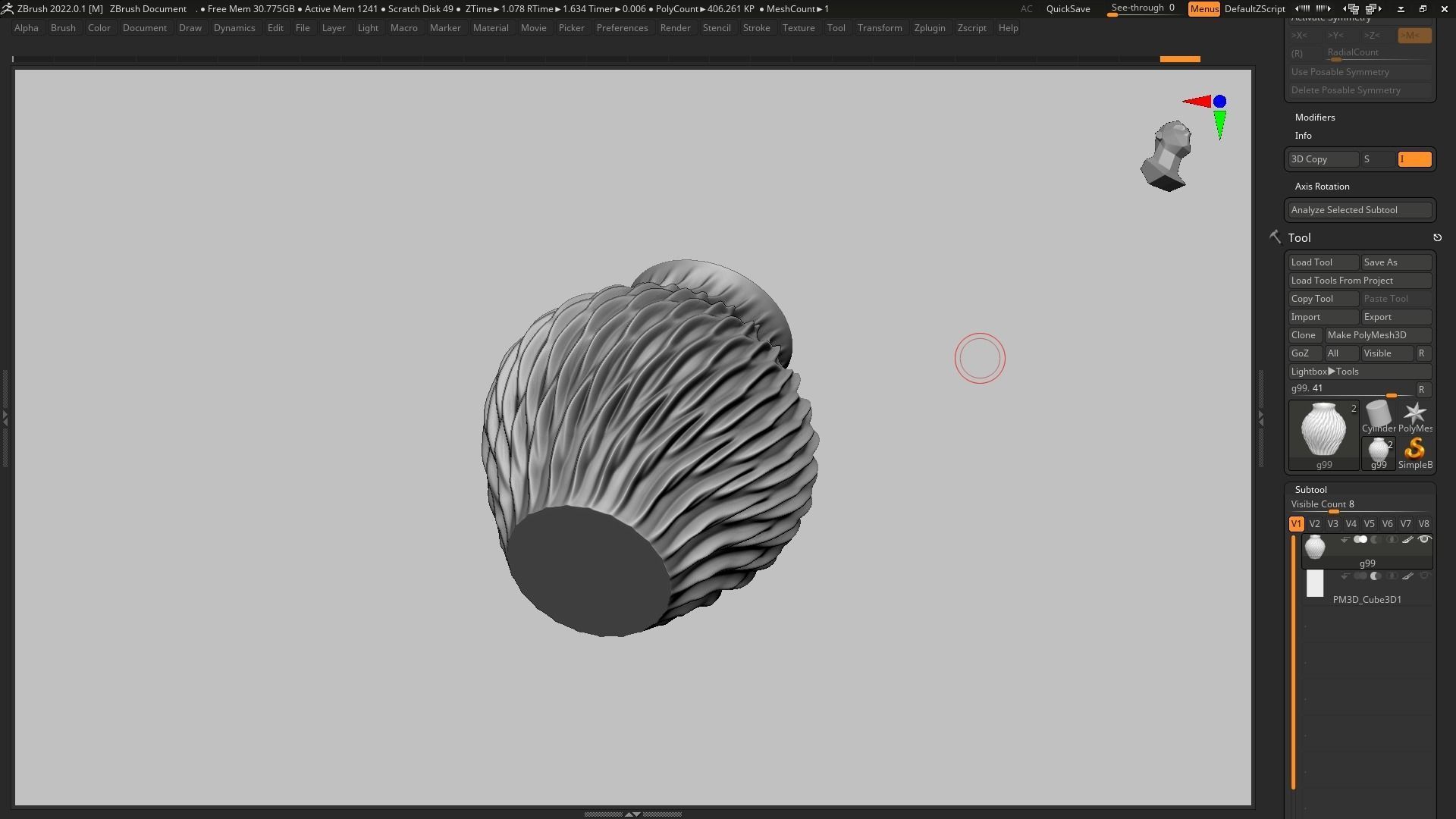 pot g99 3D print model 3D print model_12