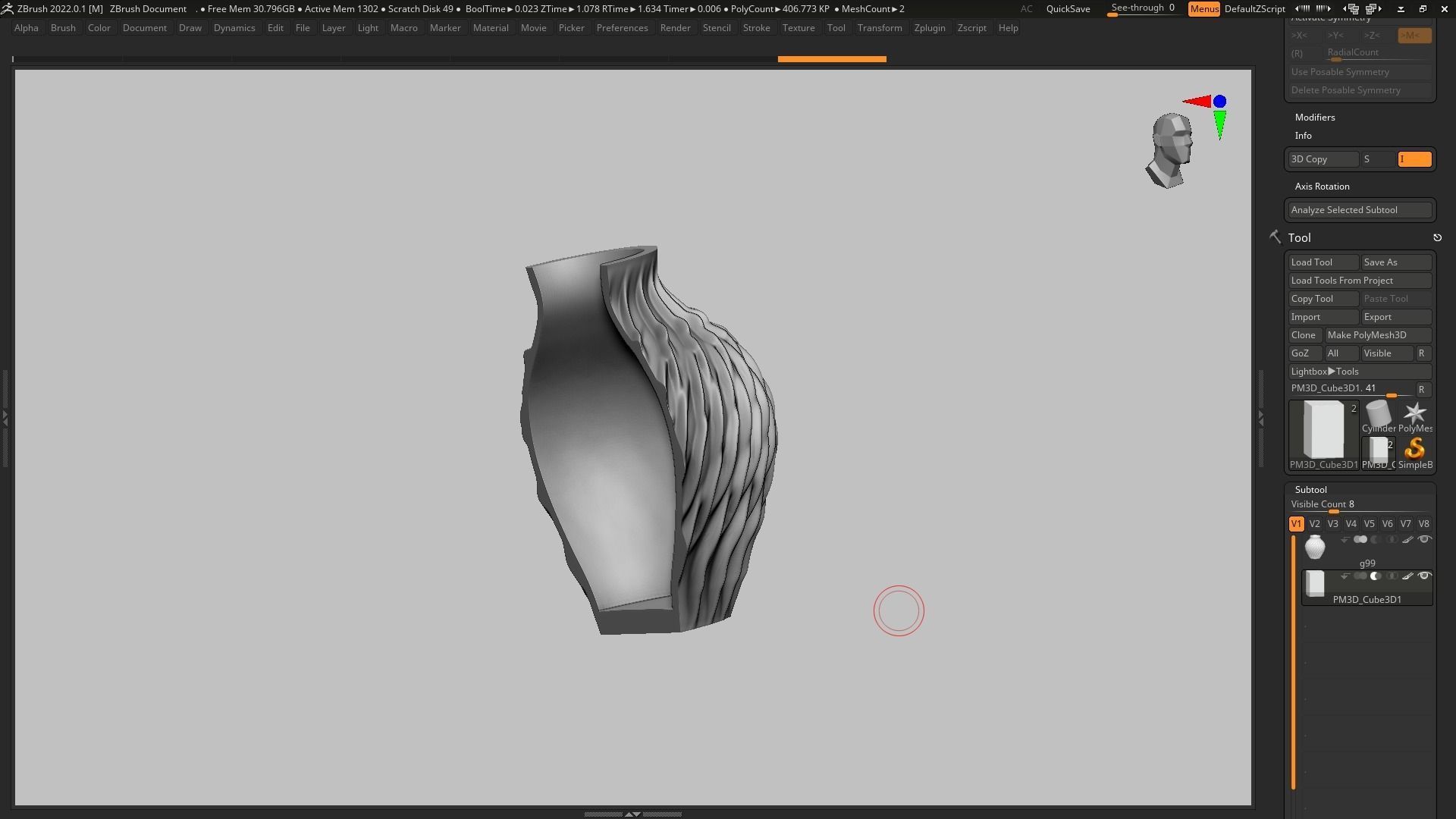 pot g99 3D print model 3D print model_16