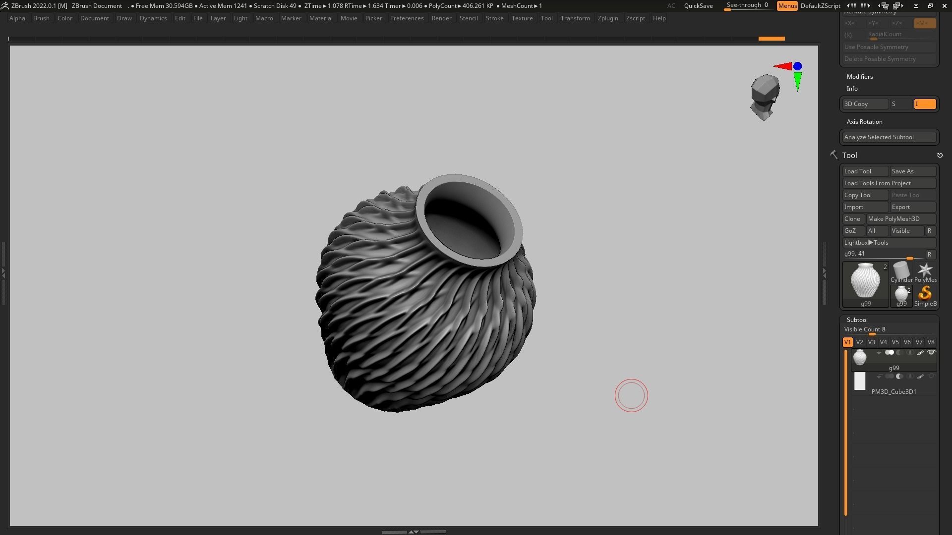 pot g99 3D print model 3D print model_8