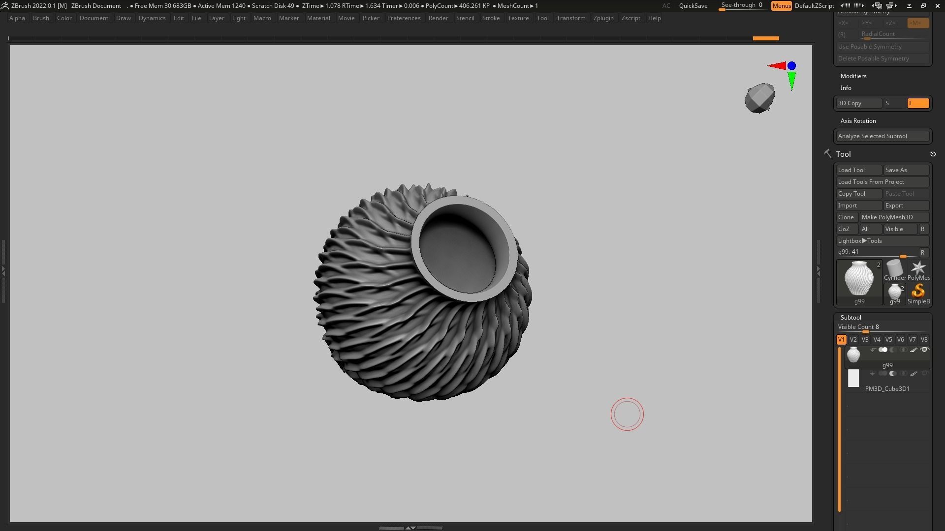 pot g99 3D print model 3D print model_9