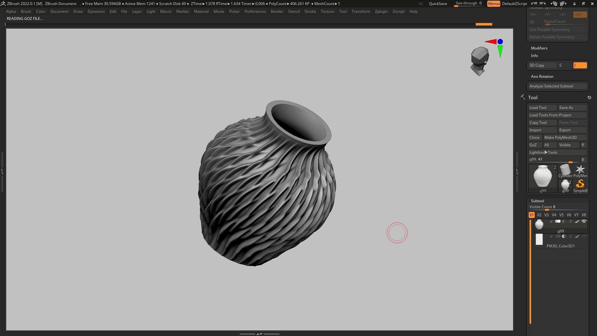 pot g99 3D print model 3D print model_7