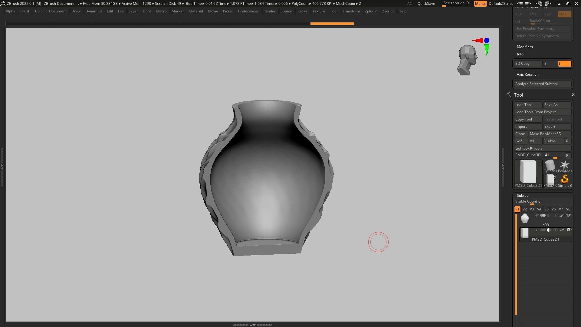 pot g99 3D print model 3D print model_15