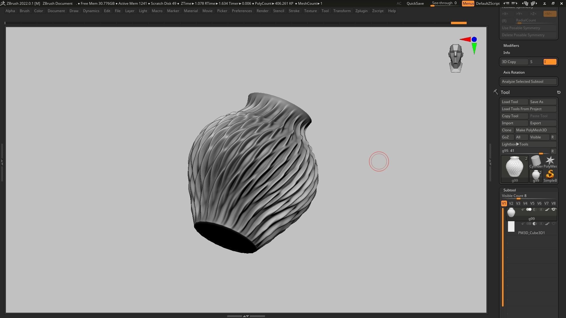 pot g99 3D print model 3D print model_11