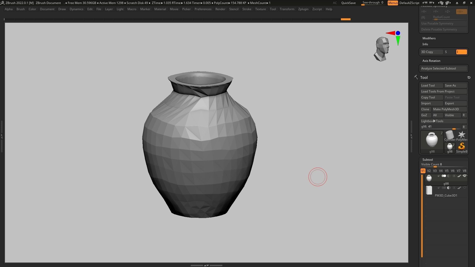 pot g98 3D print model 3D print model_5