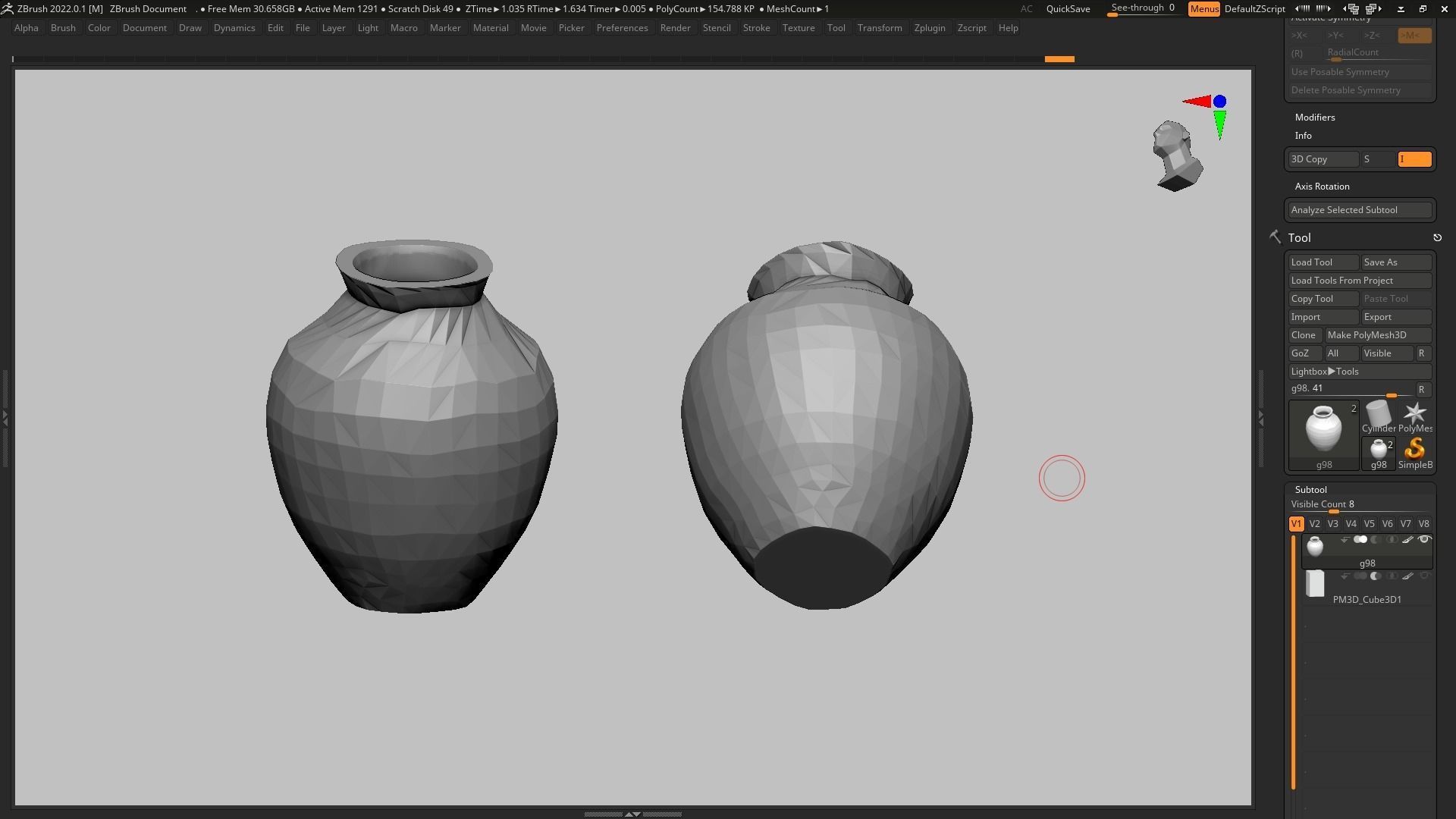 pot g98 3D print model 3D print model_15