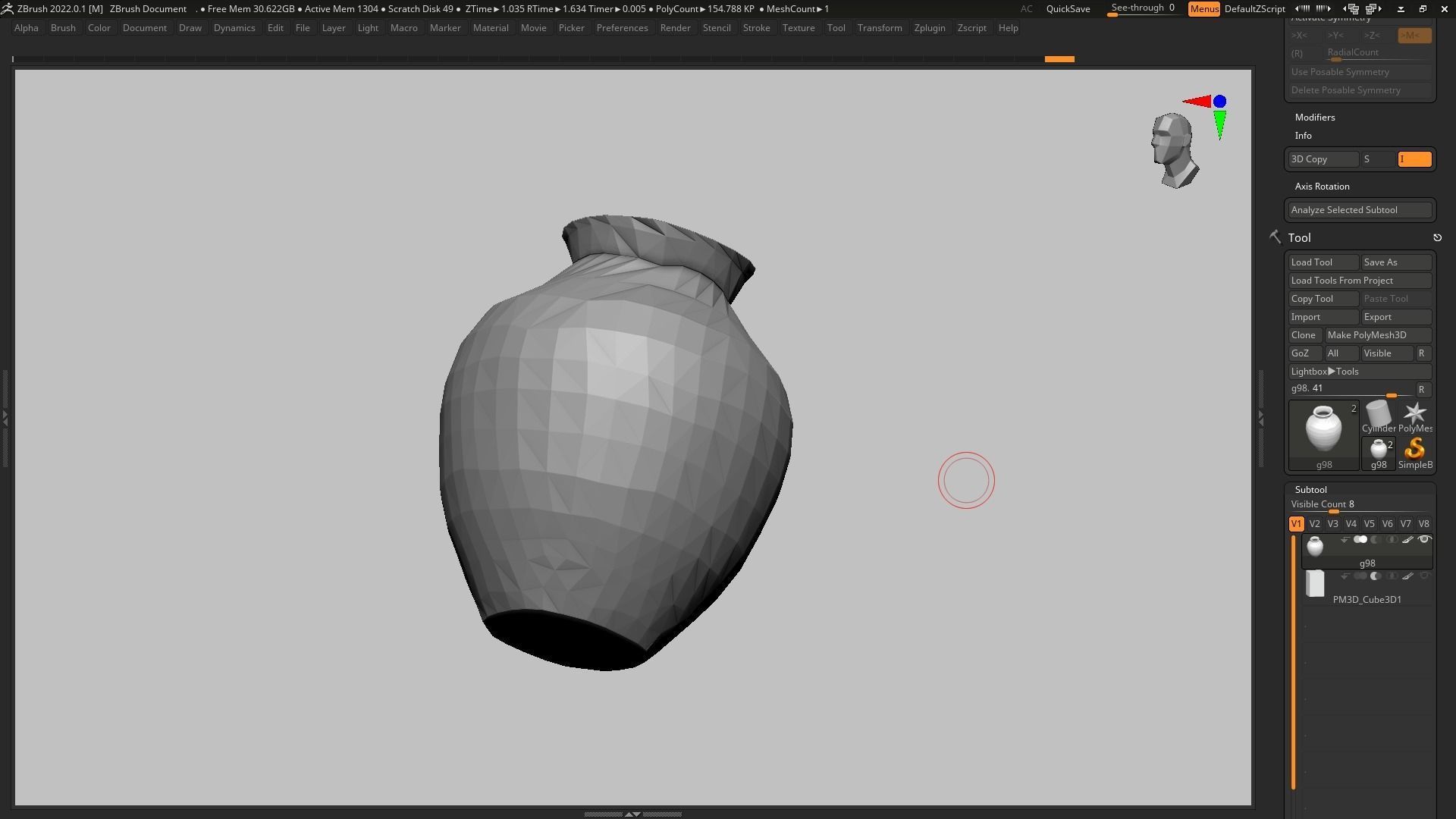 pot g98 3D print model 3D print model_12