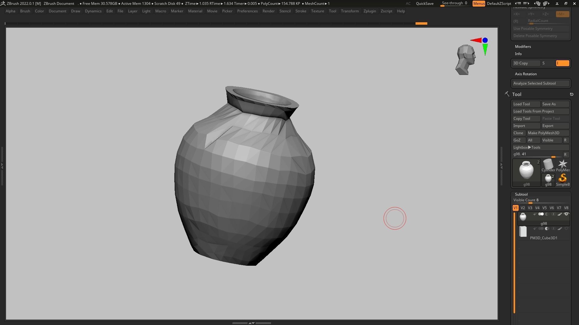 pot g98 3D print model 3D print model_6