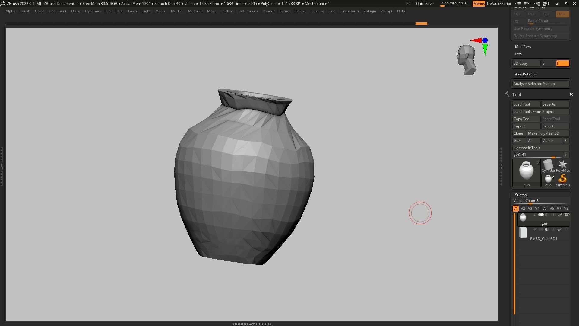 pot g98 3D print model 3D print model_10