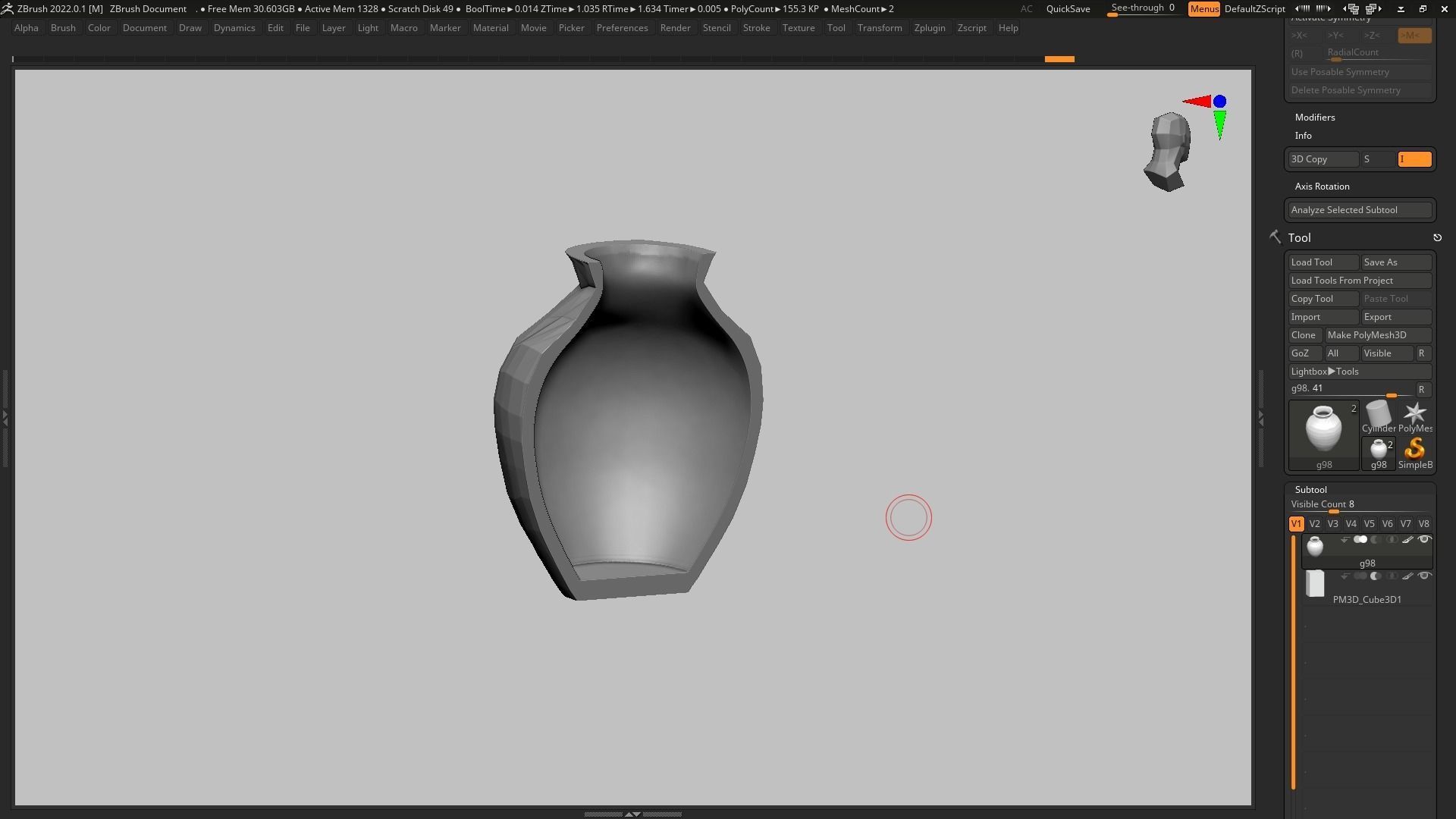 pot g98 3D print model 3D print model_18