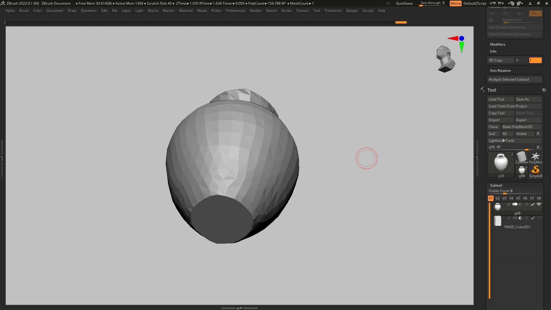 pot g98 3D print model 3D print model_13