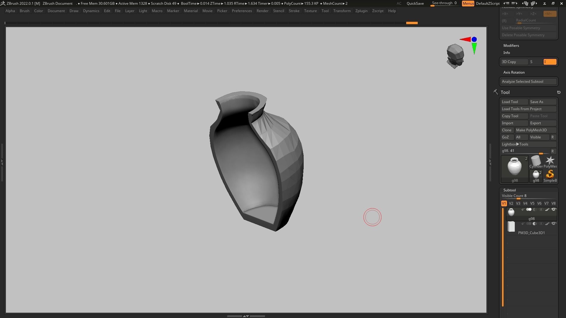 pot g98 3D print model 3D print model_19