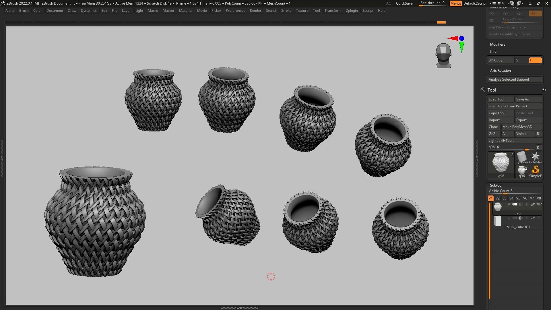 pot g96 3D print model  3D print model_9