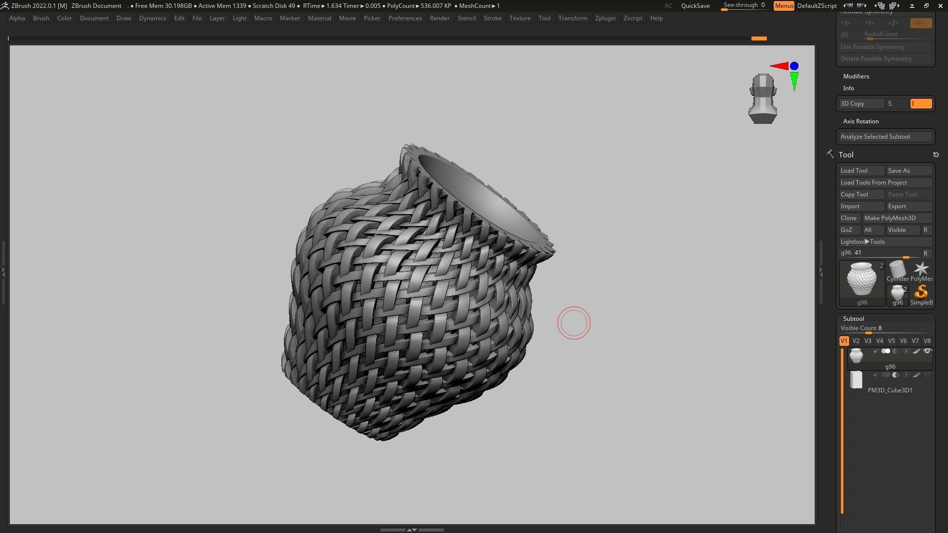 pot g96 3D print model  3D print model_7