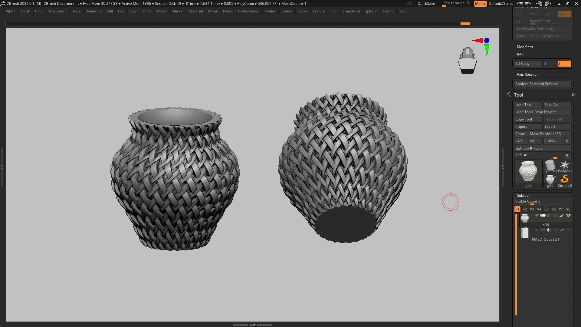 pot g96 3D print model  3D print model_10