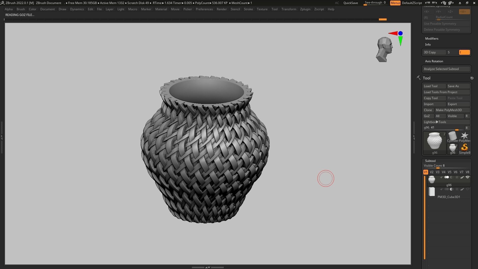 pot g96 3D print model  3D print model_5