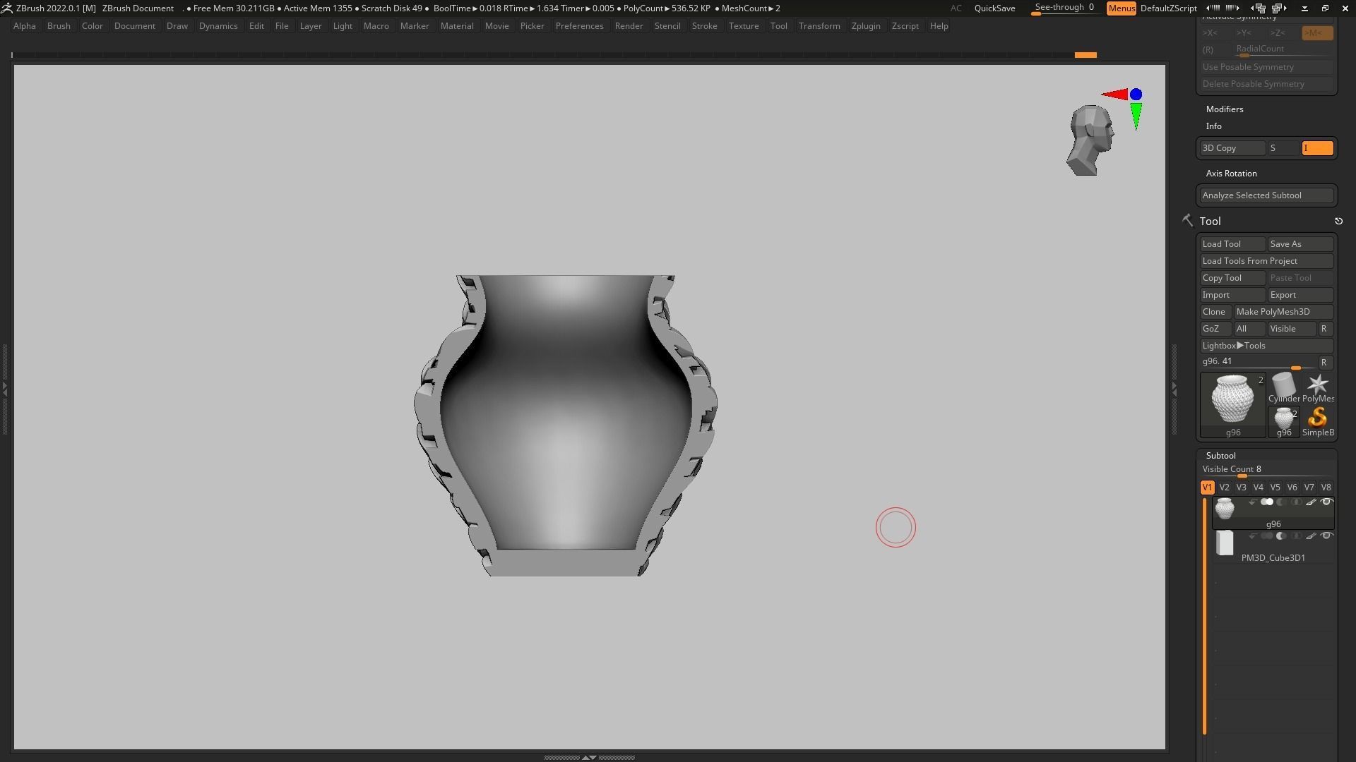 pot g96 3D print model  3D print model_11