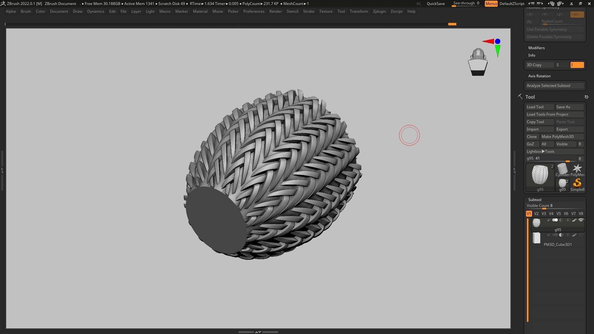 pot g95 3D print model  3D print model_10