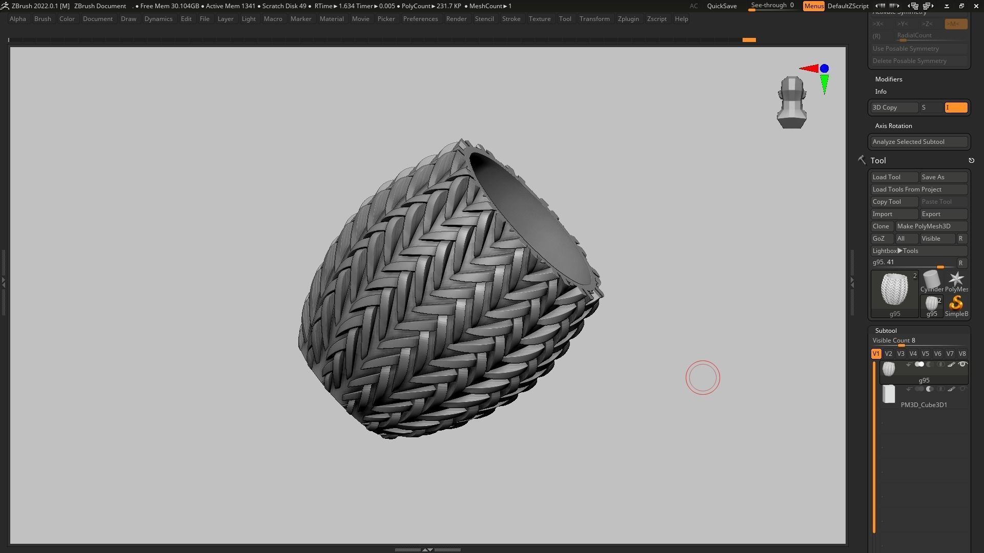 pot g95 3D print model  3D print model_8