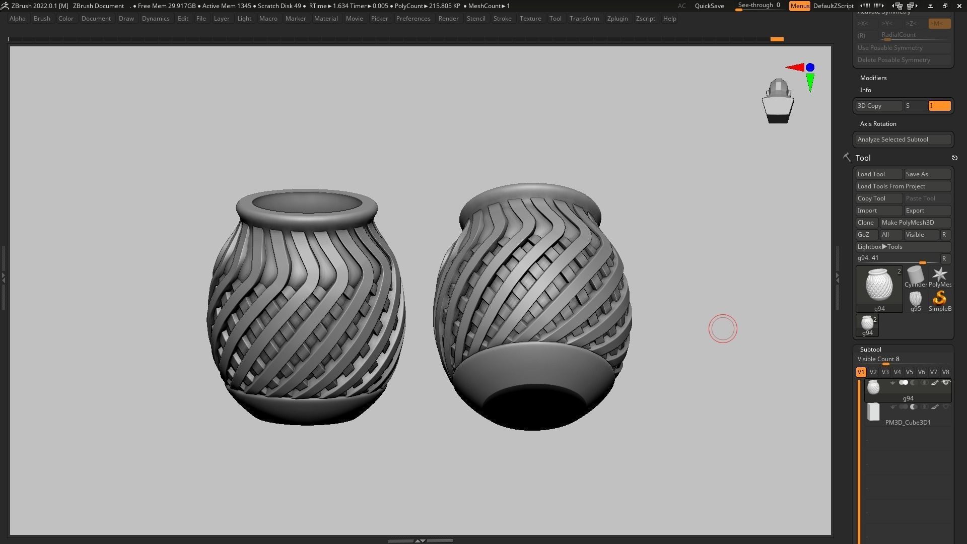 pot g94 3D print model 3D print model_12