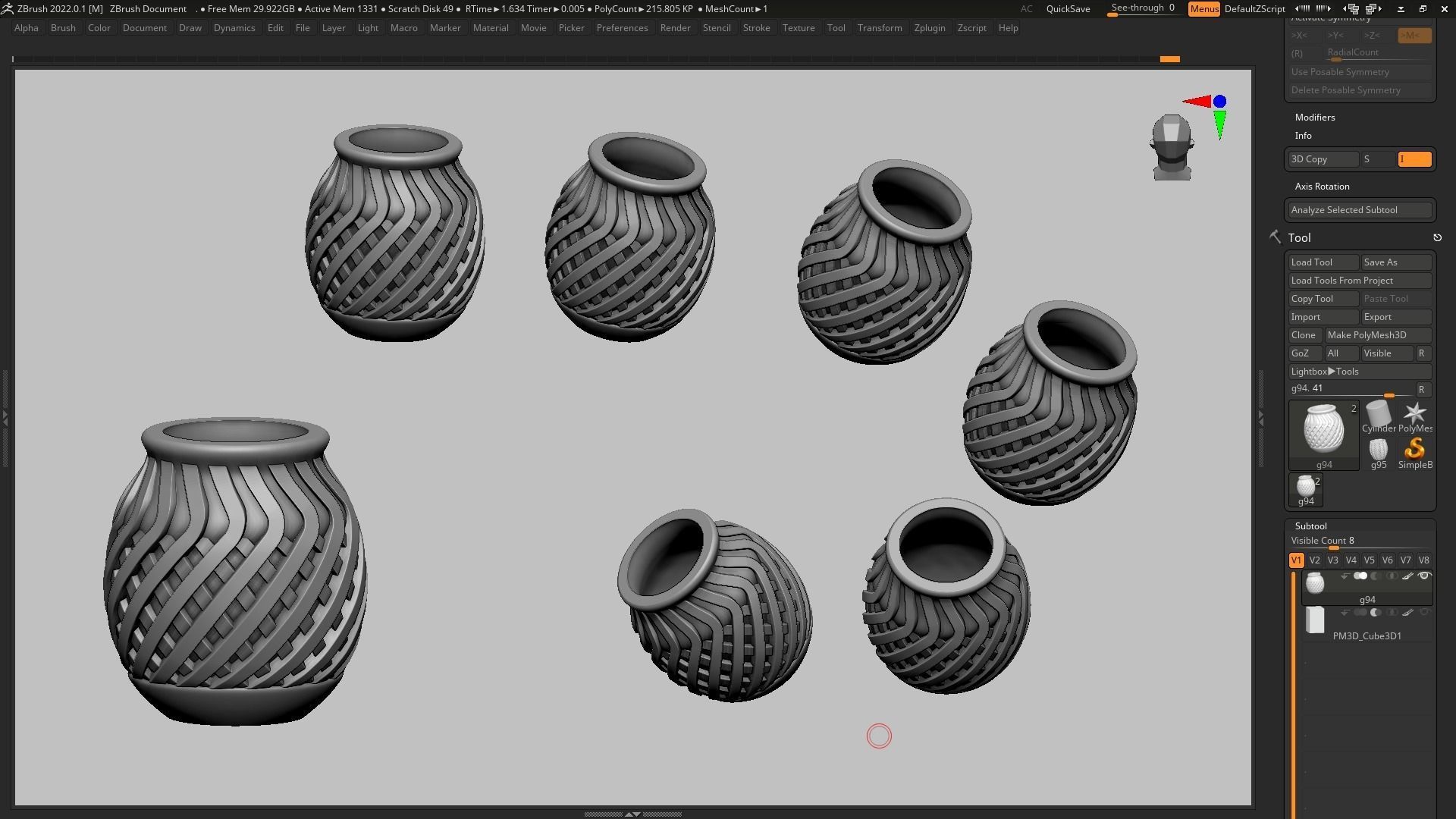 pot g94 3D print model 3D print model_11
