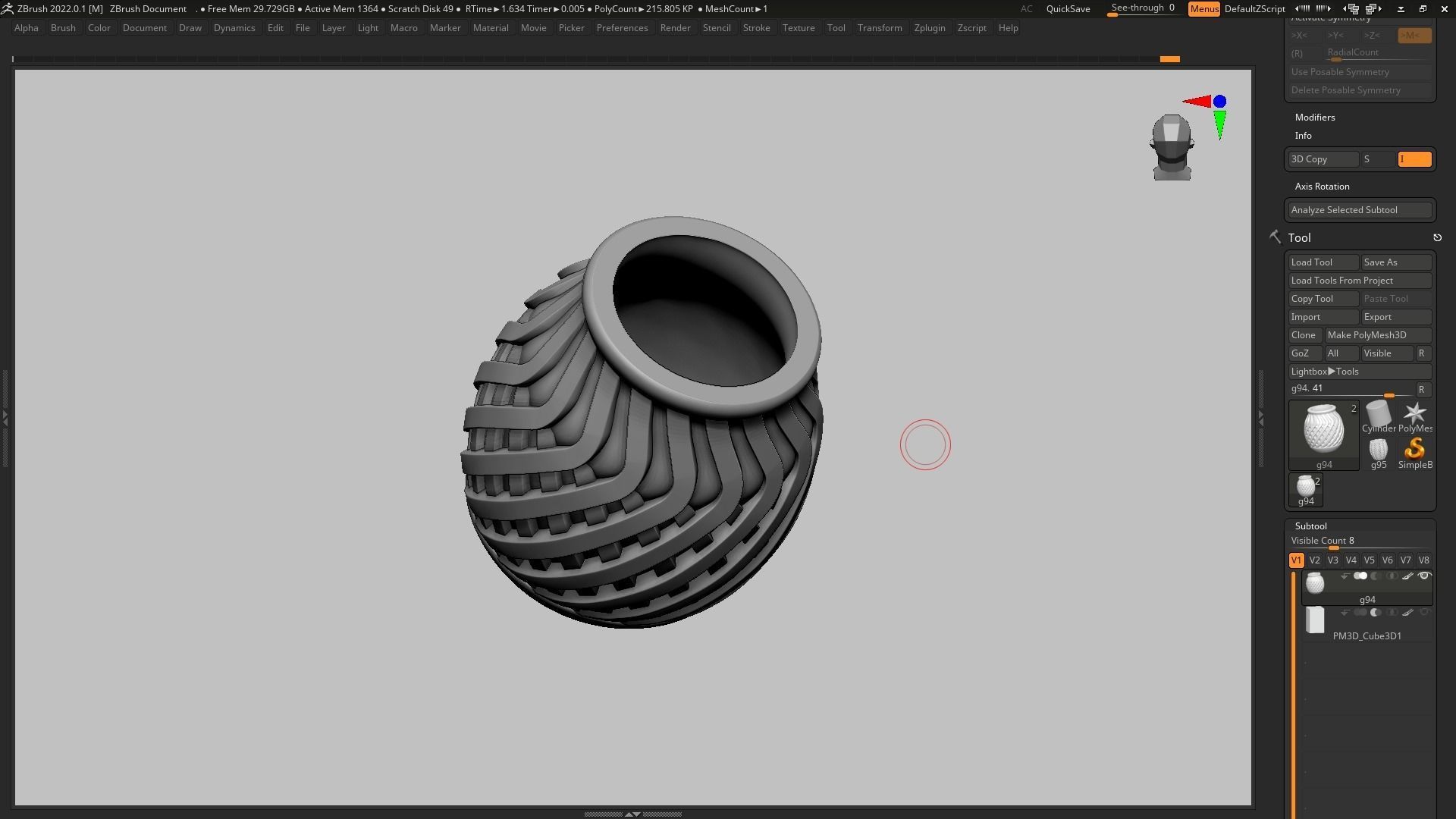 pot g94 3D print model 3D print model_9