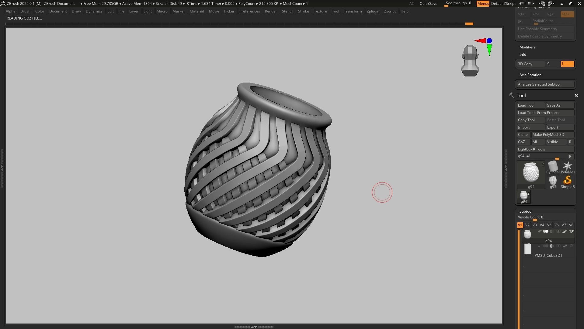 pot g94 3D print model 3D print model_7