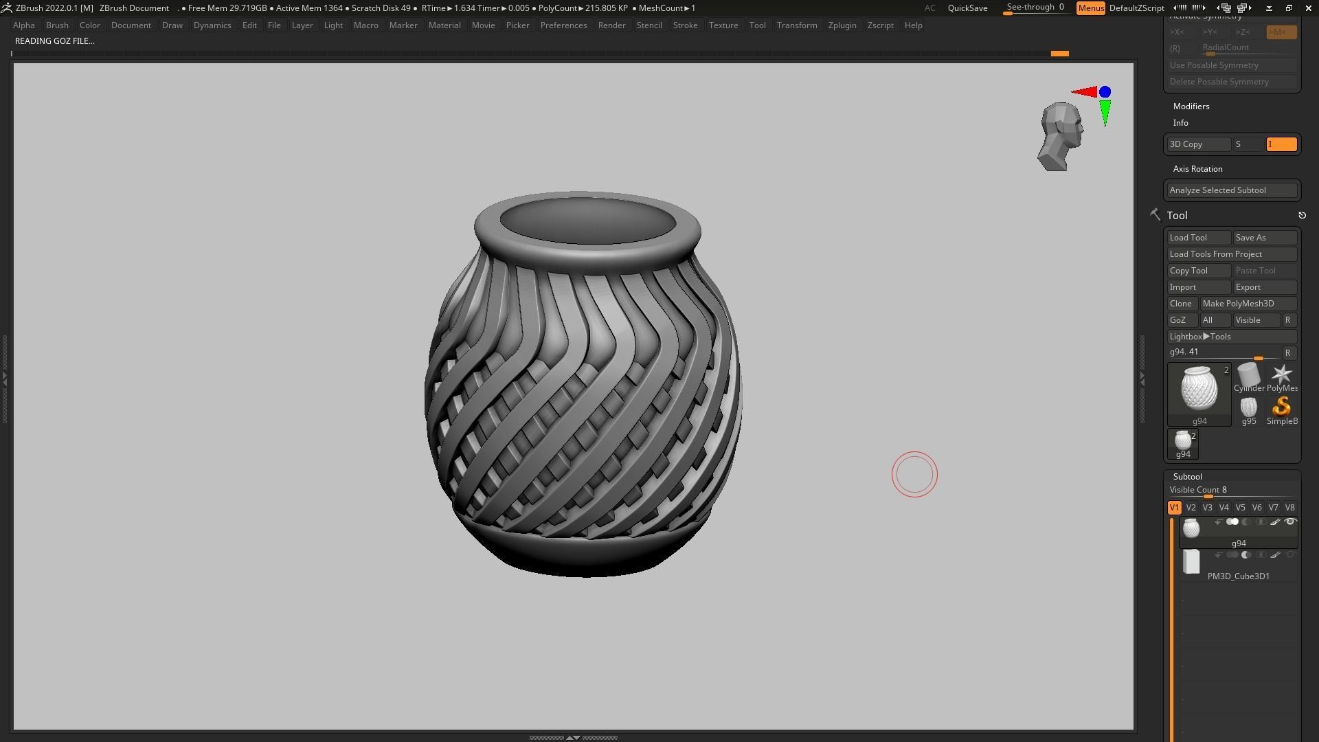 pot g94 3D print model 3D print model_5