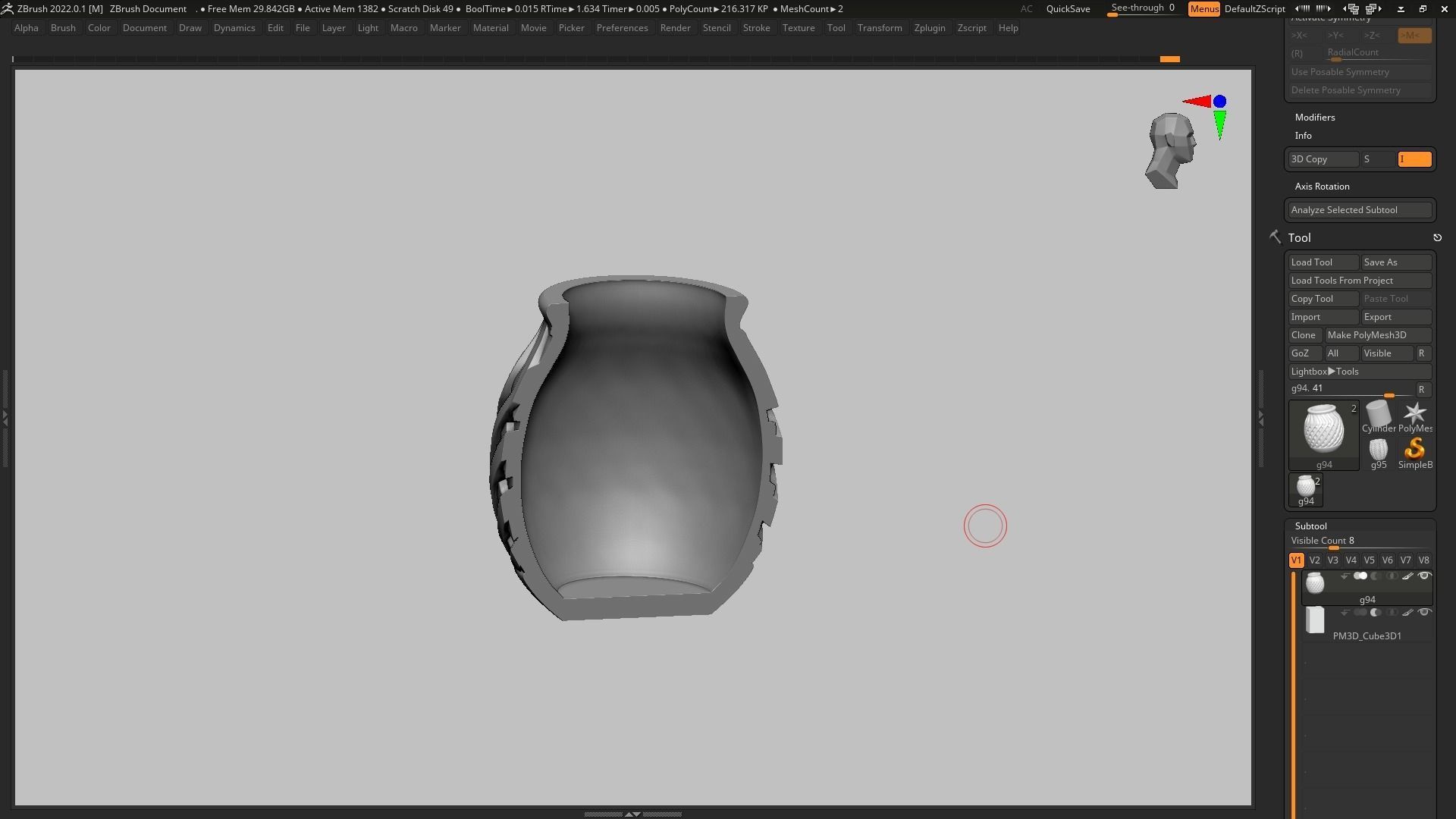 pot g94 3D print model 3D print model_14