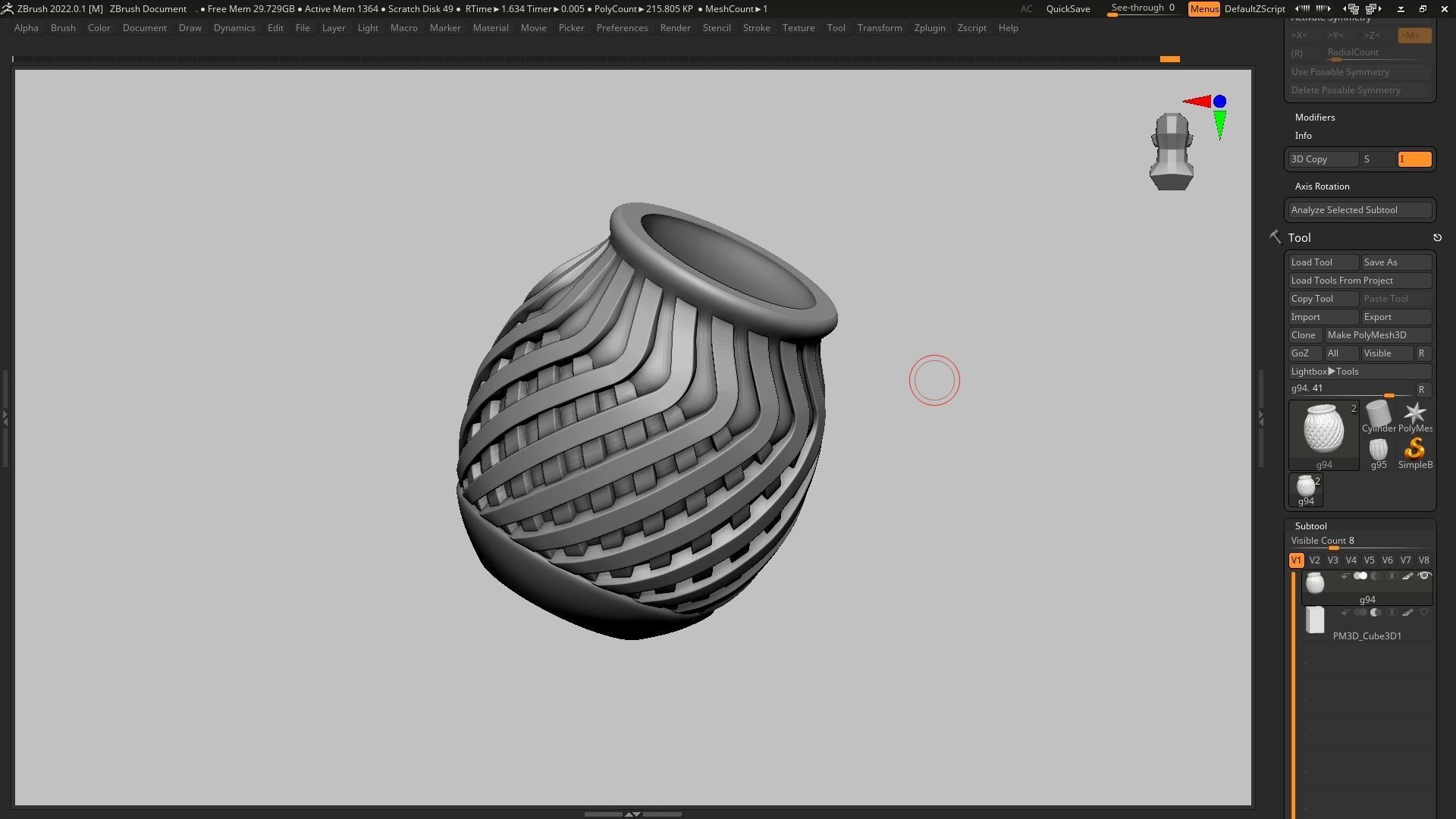 pot g94 3D print model 3D print model_8
