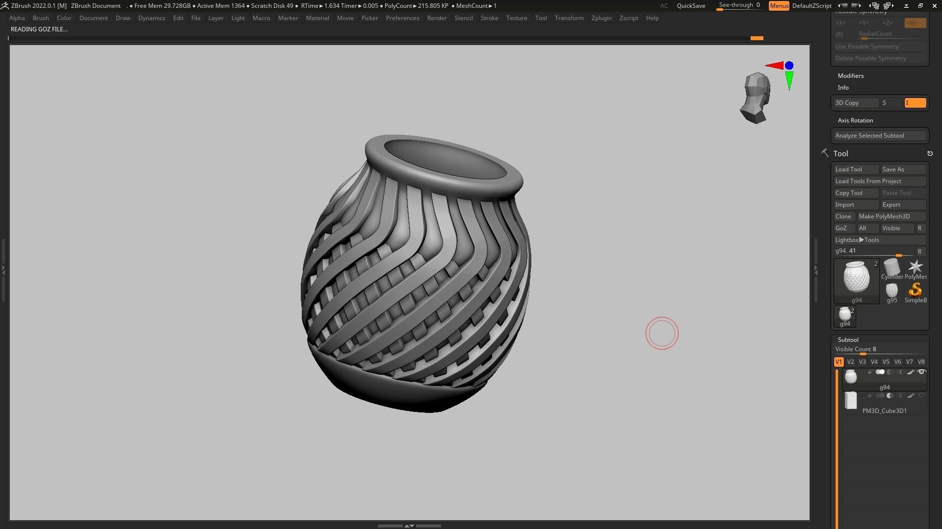 pot g94 3D print model 3D print model_6