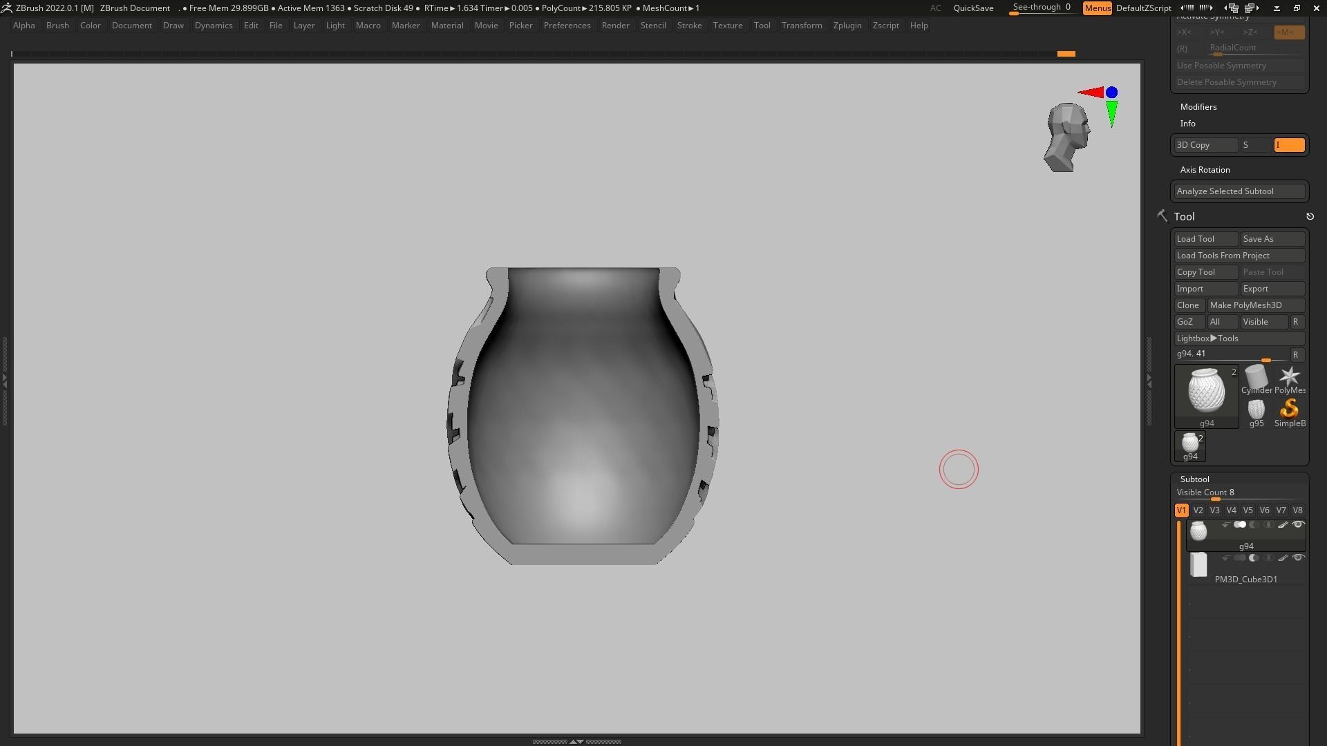 pot g94 3D print model 3D print model_13