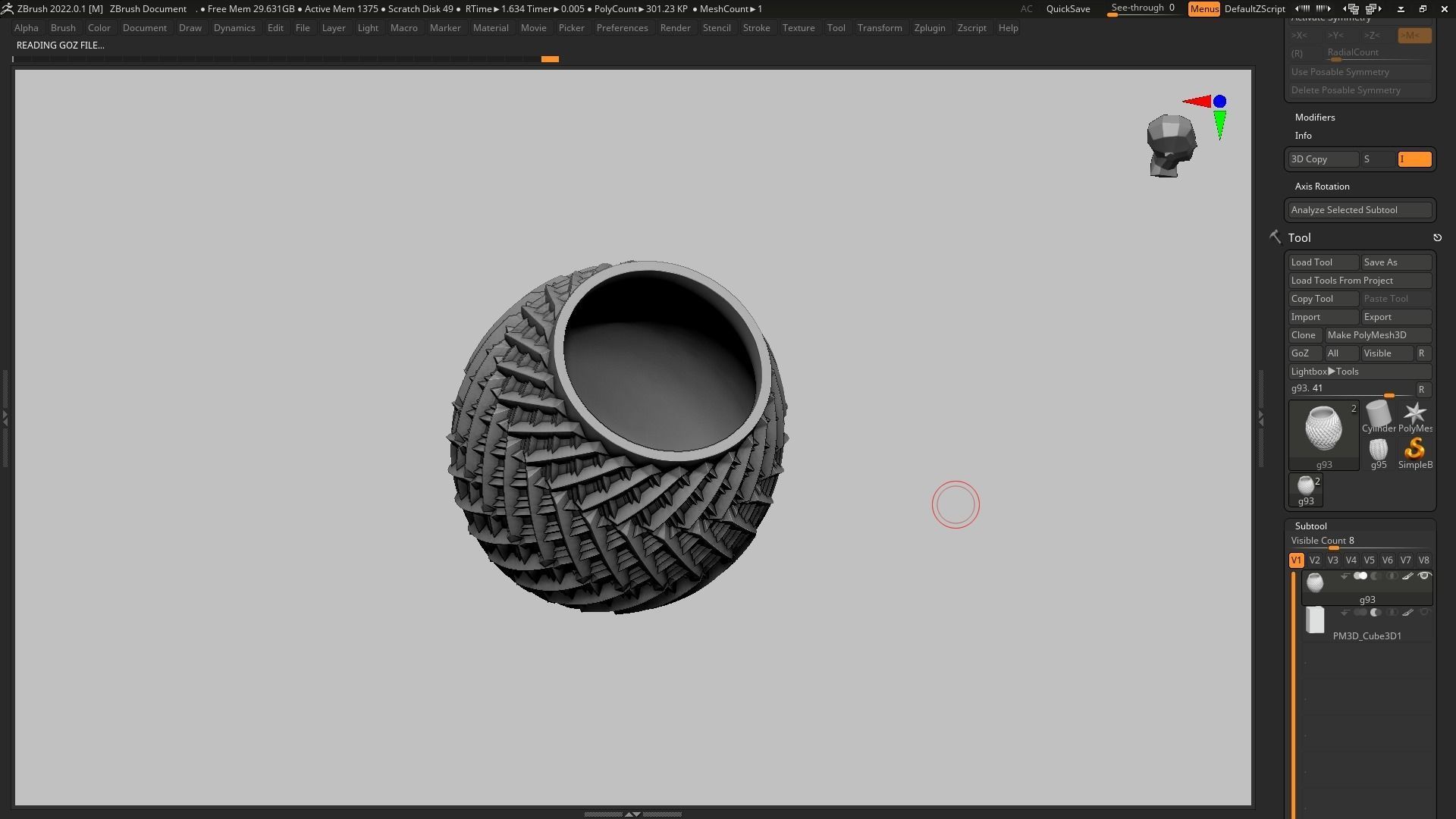 pot g93 3D print model  3D print model_8